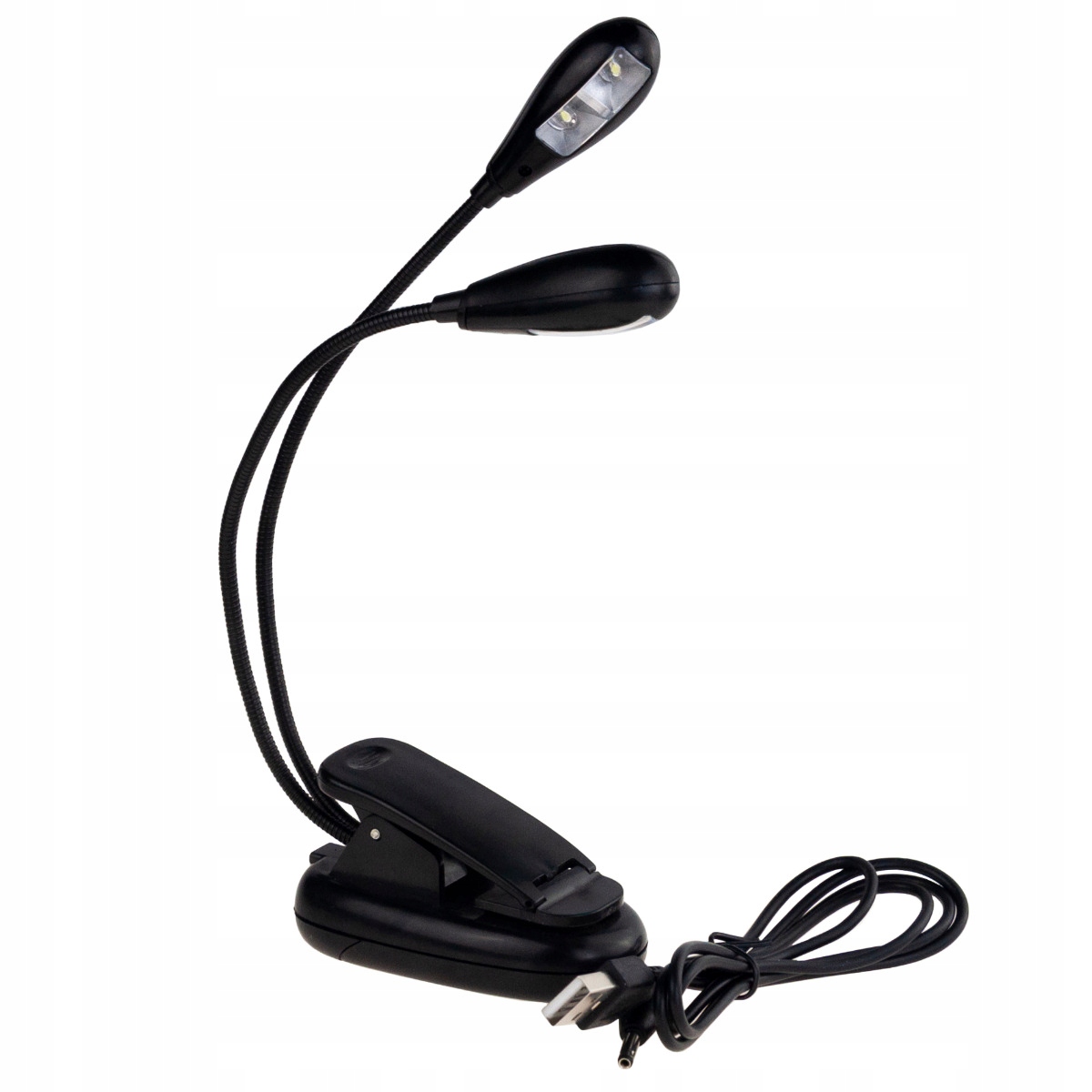 PODWÓJNA LAMPKA DIODY LED USB Z KLIPSEM DO CZYTANIA PRACY BEZPRZEWODOWA Kod producenta TG60151