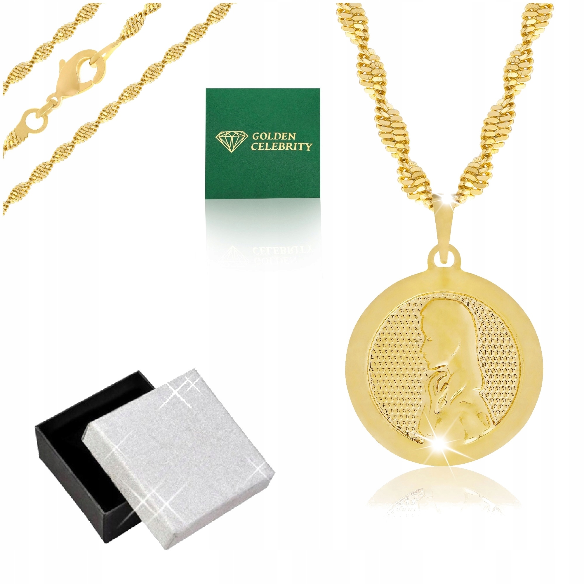 Zlatý Náhrdelník Přívěsek Na Medailon 18K Jako Dárek Od Tchyně, Maminky