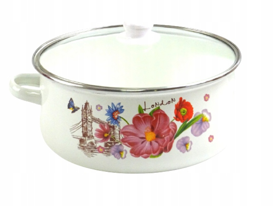 Duże garnki emaliowane ZESTAW garnków EMALIA emaliowanych garnek emaliowany EAN (GTIN) 5900201902958