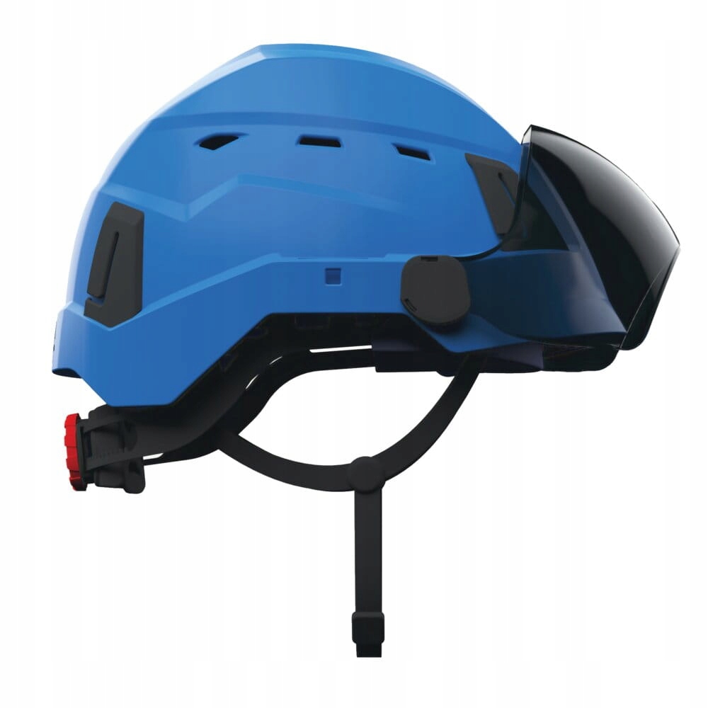 Hełm Protekt Atra 40V S42 Wizjerka Wentylacja Więźba Obrotowa Niebieski