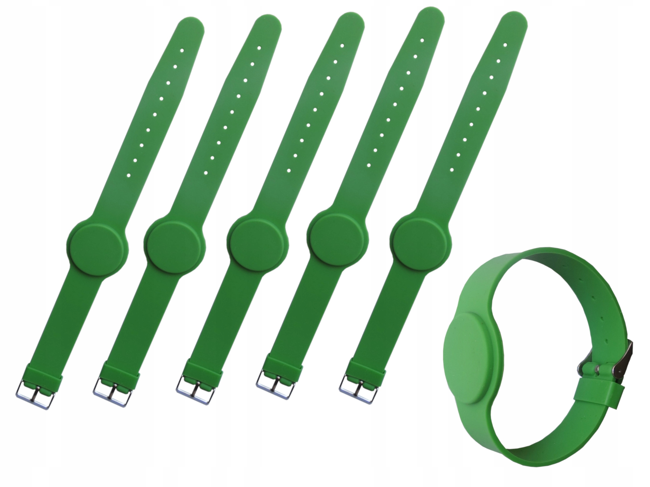 Bazénová páska zelená Unique 125kHz Tag ID EM4100 Silikonová 50 kusů