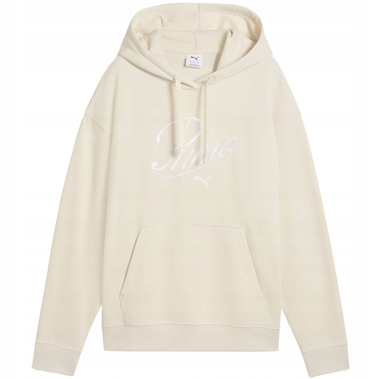 Mikina dámská Puma Ess Script Comfort Hoodie krémová 684983 87 Velikost L
