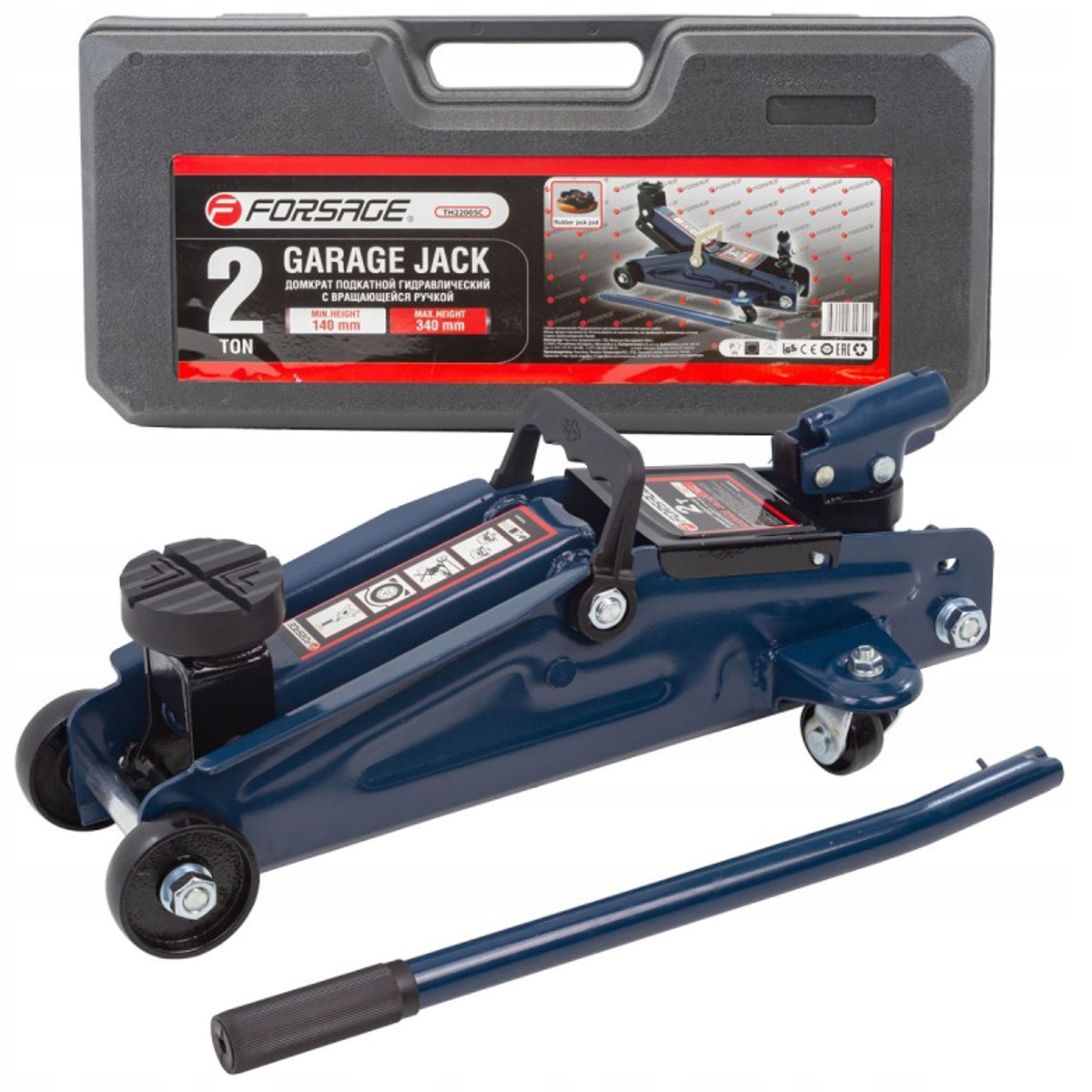 Podnośnik hydrauliczny lewarek Udźwig 2T żaba Walizka