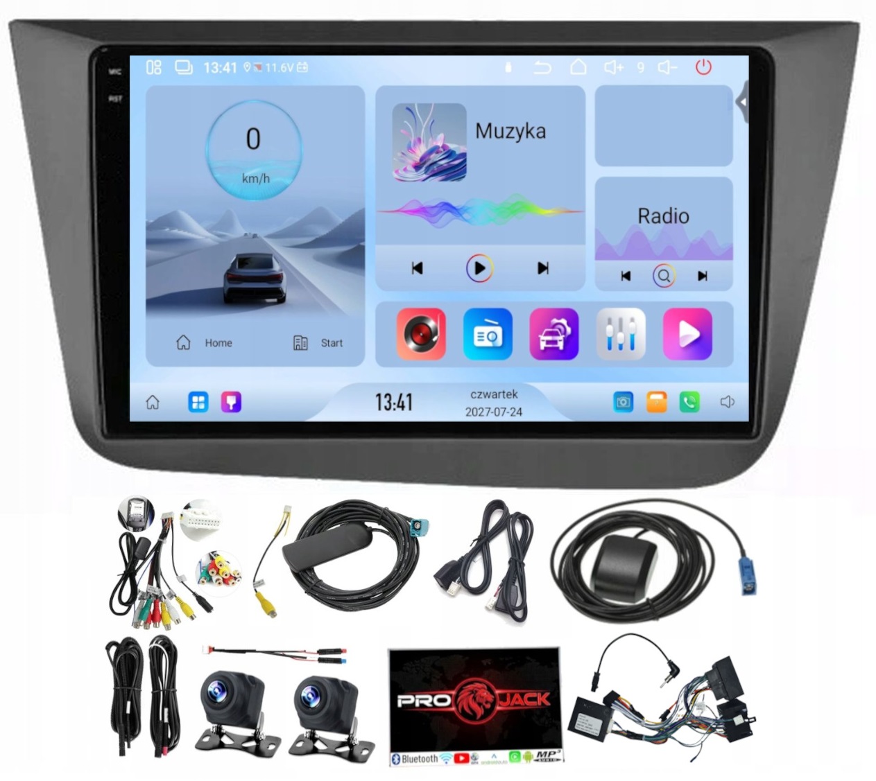 Radio Navigace Carplay Gps Android Seat Altea 2004-2015 4GB 64GB Sim