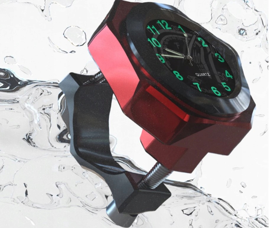 ZEGAREK KWARCOWY MINI BLACK NA MOTOR LUB ROWER Marka Inny