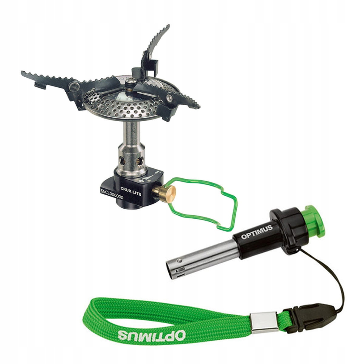 Plynový hořák Optimus Crux Lite s piezo šedou barvou