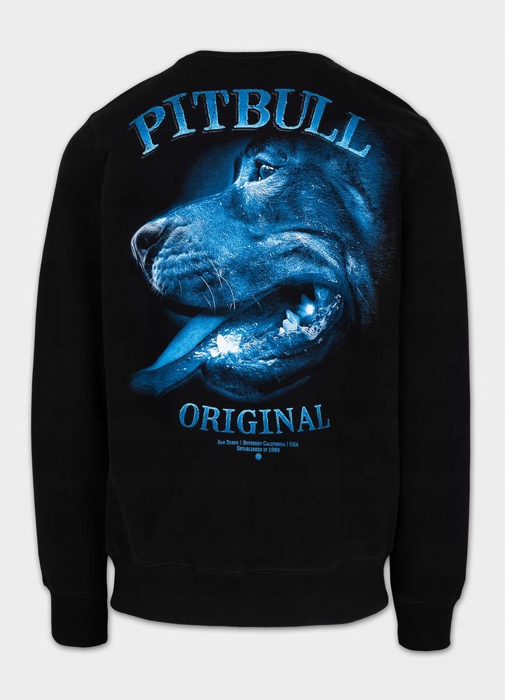 Pánská Mikina Pitbull Midnight s potiskem Silný materiál Teplá