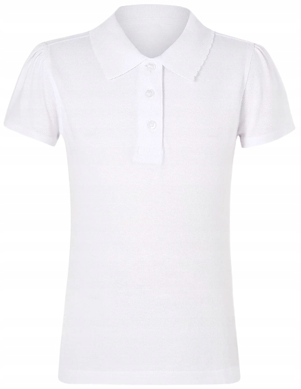 GEORGE koszulka POLO biała SLIM FIT 14-15 164-170