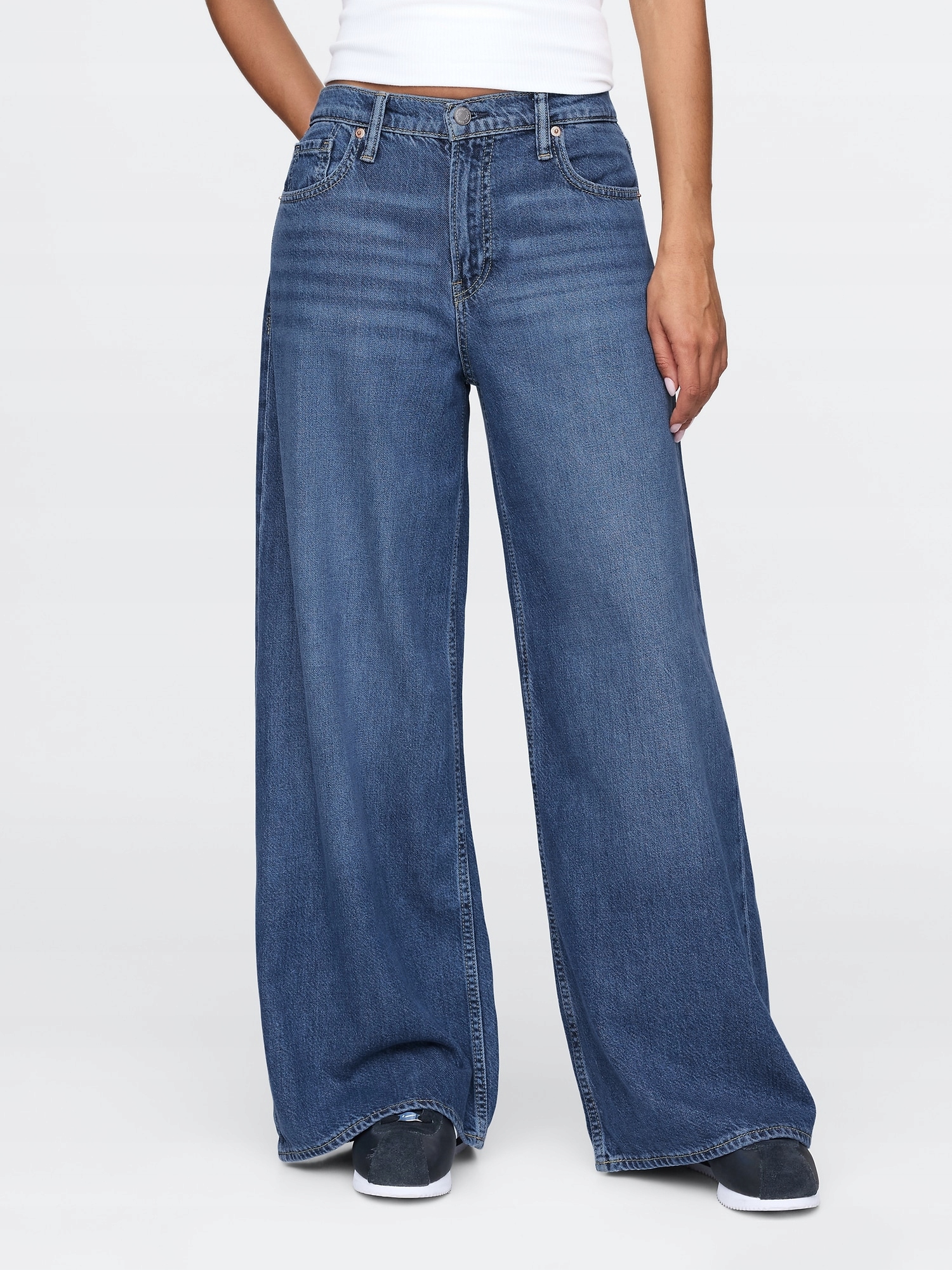 Gap Džíny Baggy Mid Rise UltraSoft