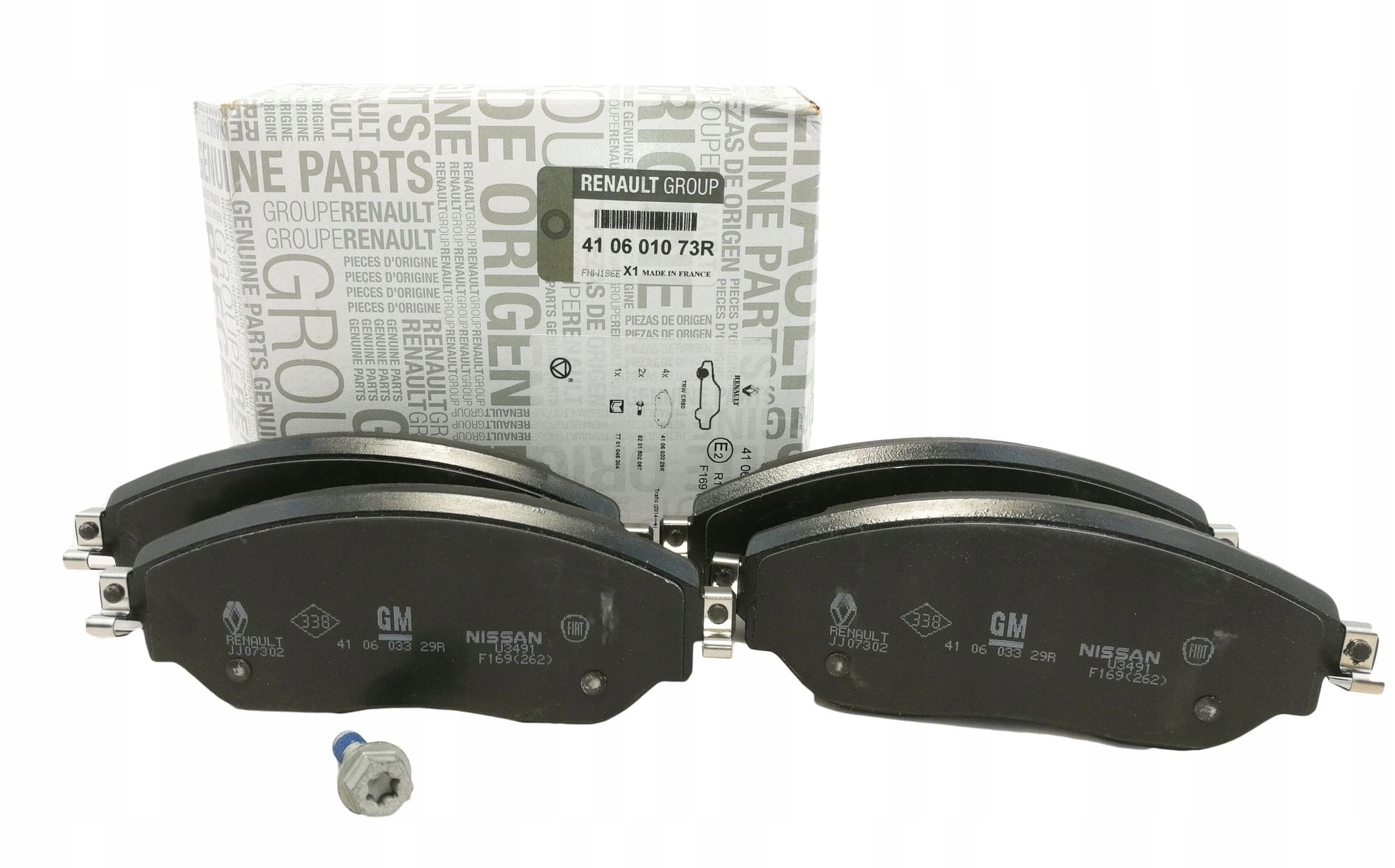 Renault OE 410601073r тормозные колодки