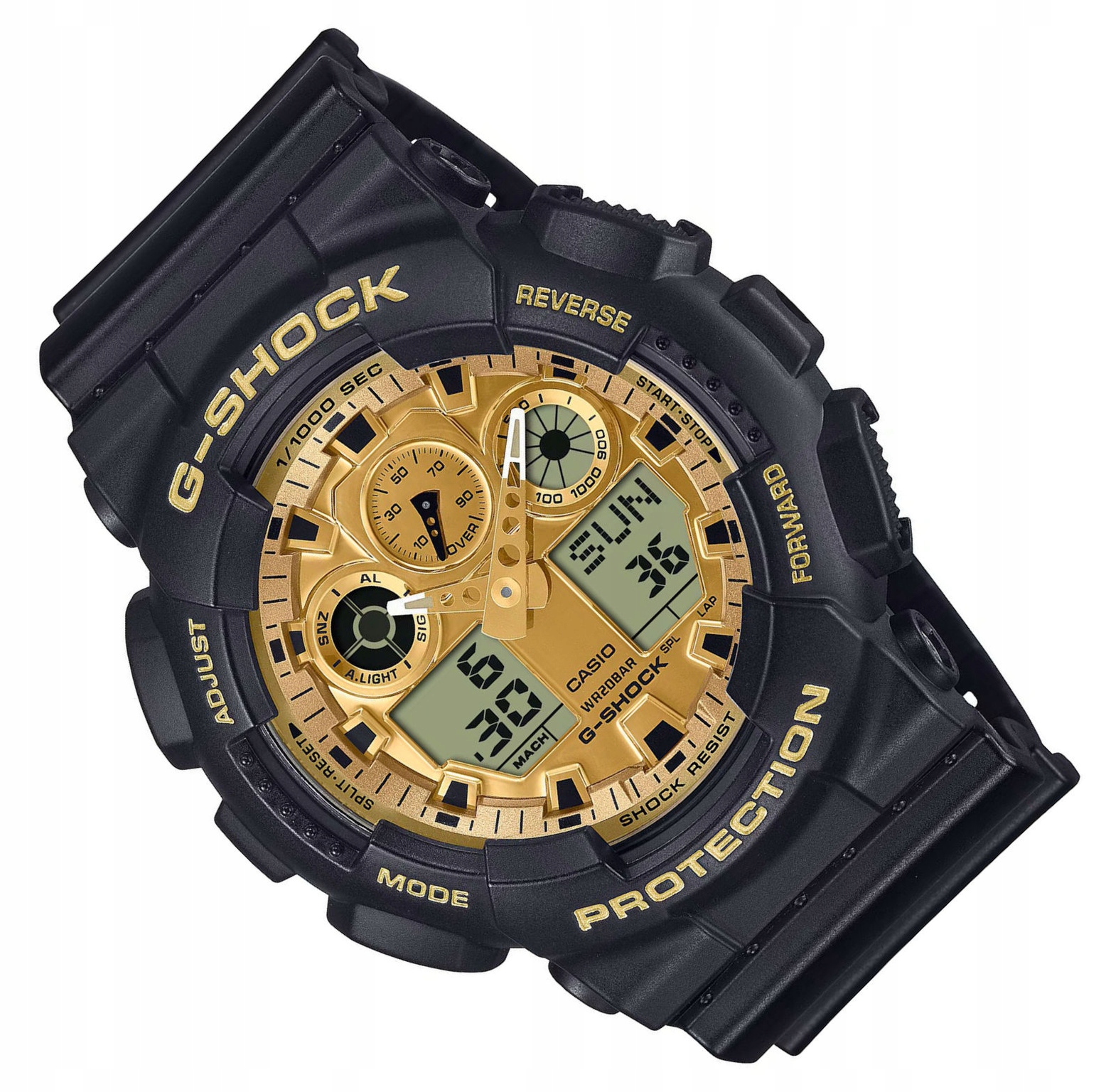 Odolné Vodotěsné Kultovní Hodinky Casio G-shock GA-100GGB -1A9ER