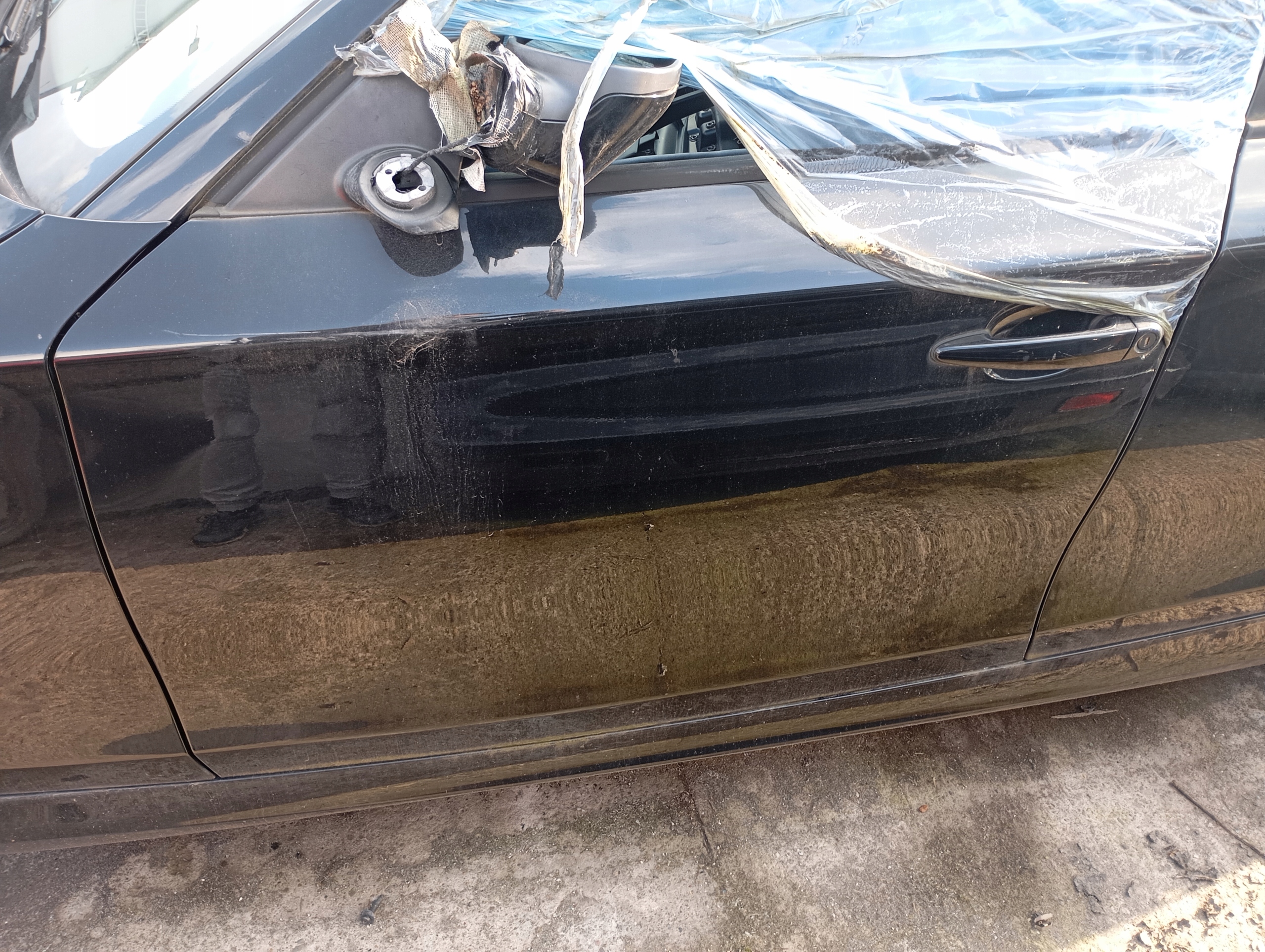BMW E87 118d door front left black, BLACK SAPPHIRE METALLIC 475 475/9