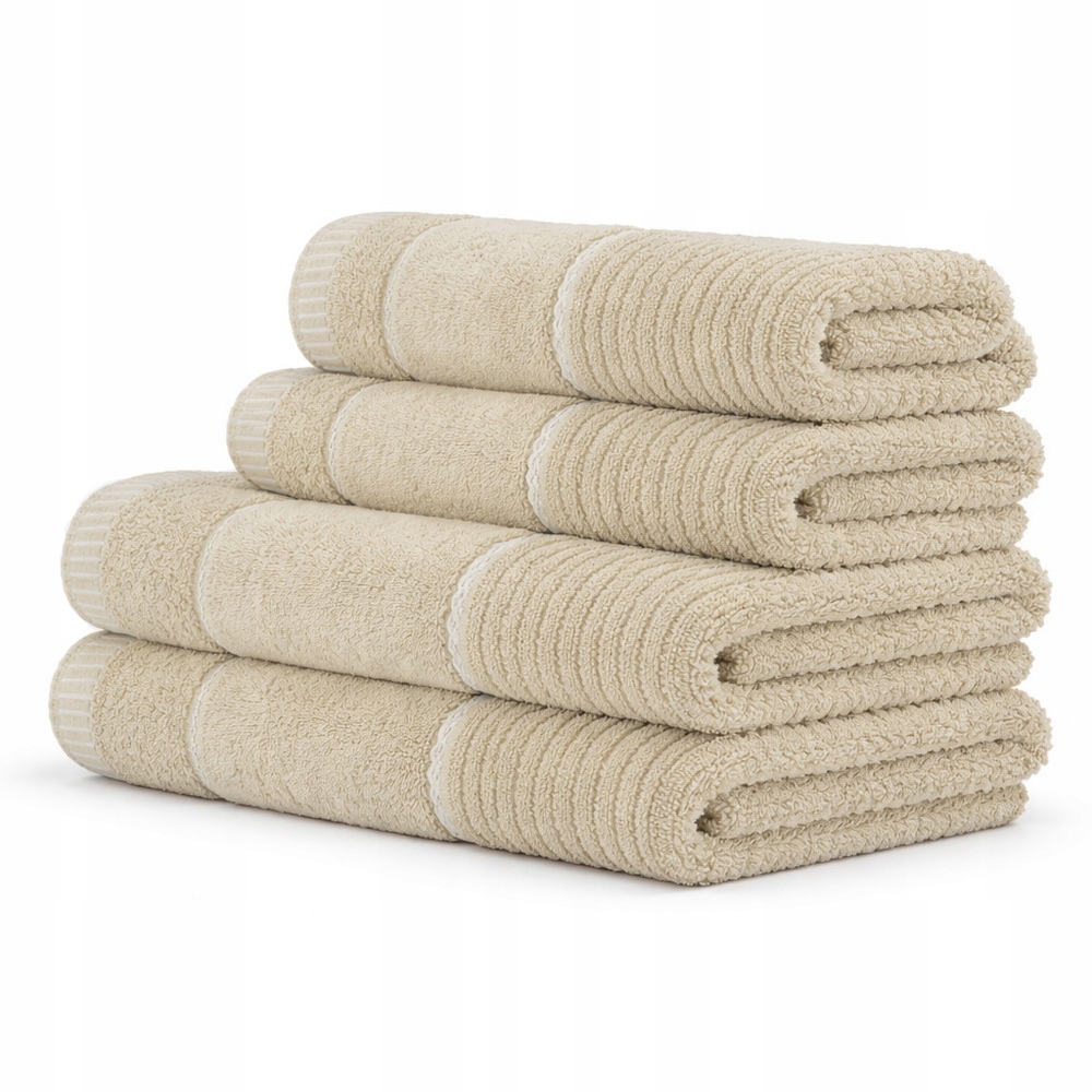 Sada ručníků Teo 4 ks – 2x 70x140 2x 50x90 cm Bavlna 470 g/m2