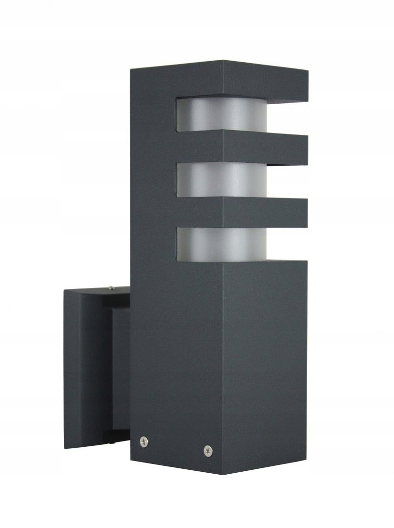 Elegantní nástěnné svítidlo do zahradního altánku zimní zahrady Rado tmavý popel