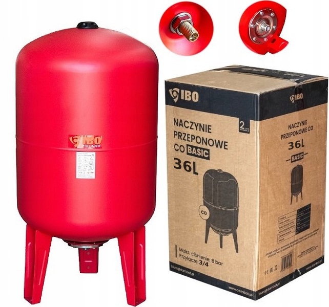 Ibo Naczynie Wzbiorcze Przeponowe Do C.o. 36L