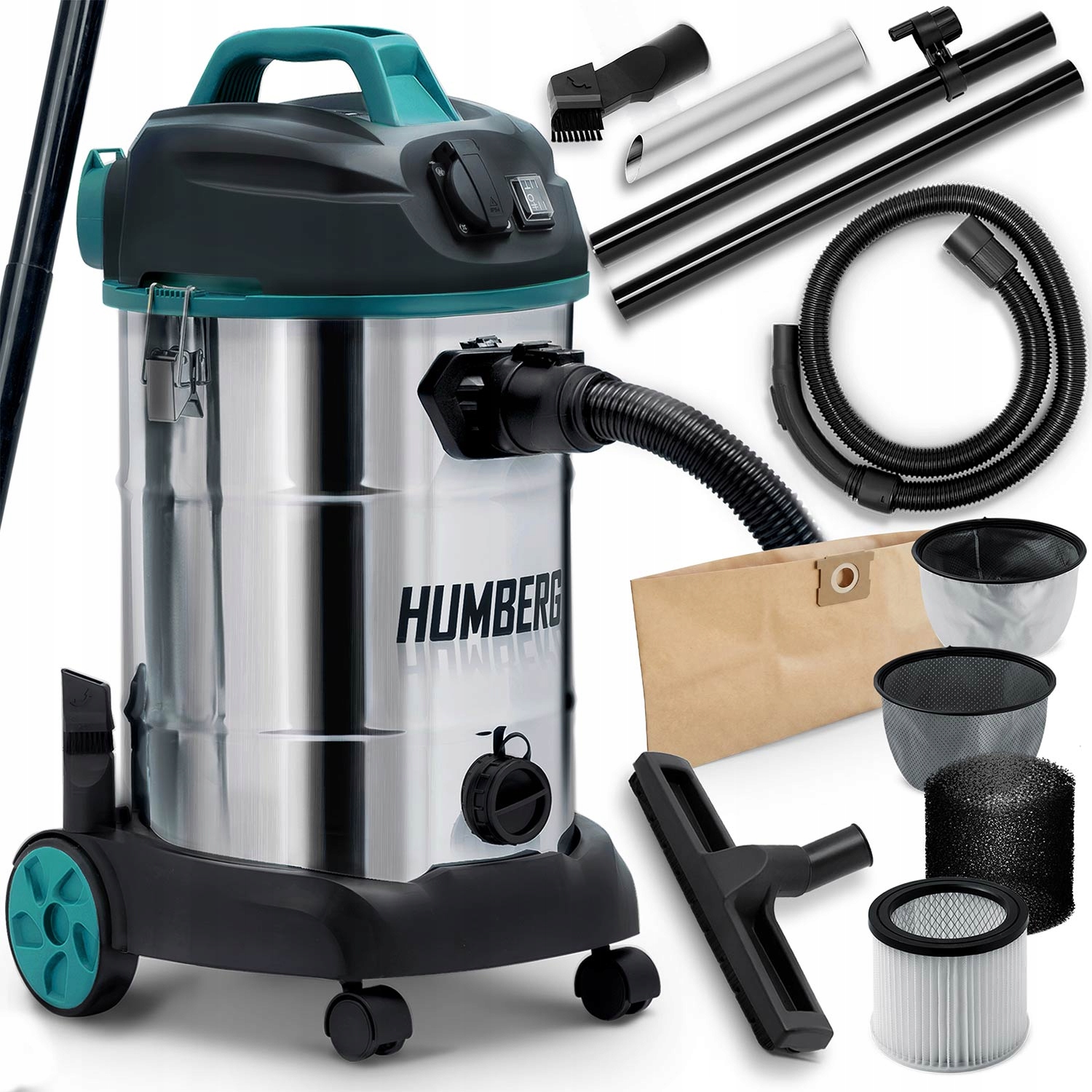 Vysavač Humberg HM-402 univerzální 30L 1600W do dílny i domácnosti 540200