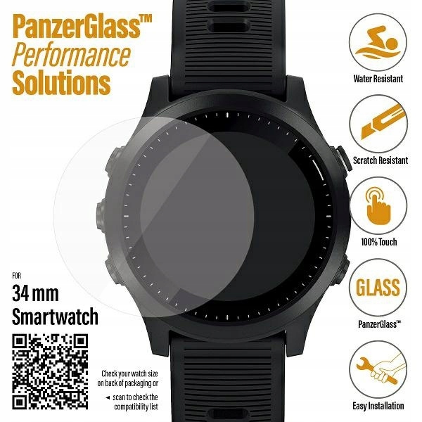 Szkło Hartowane Panzerglass Do Galaxy Watch 3 34MM Garmin Forerunner 645