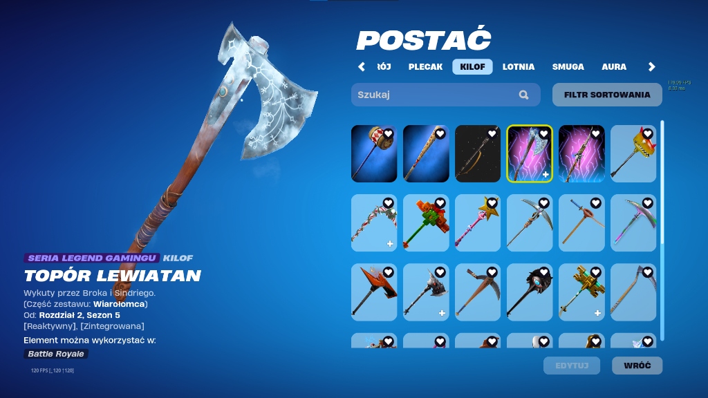 KONTO FORTNITE TRAVIS OG SKINY 500 SKIN BANANEK VDOLCE LEWIATAN MARVEL Wersja gry cyfrowa