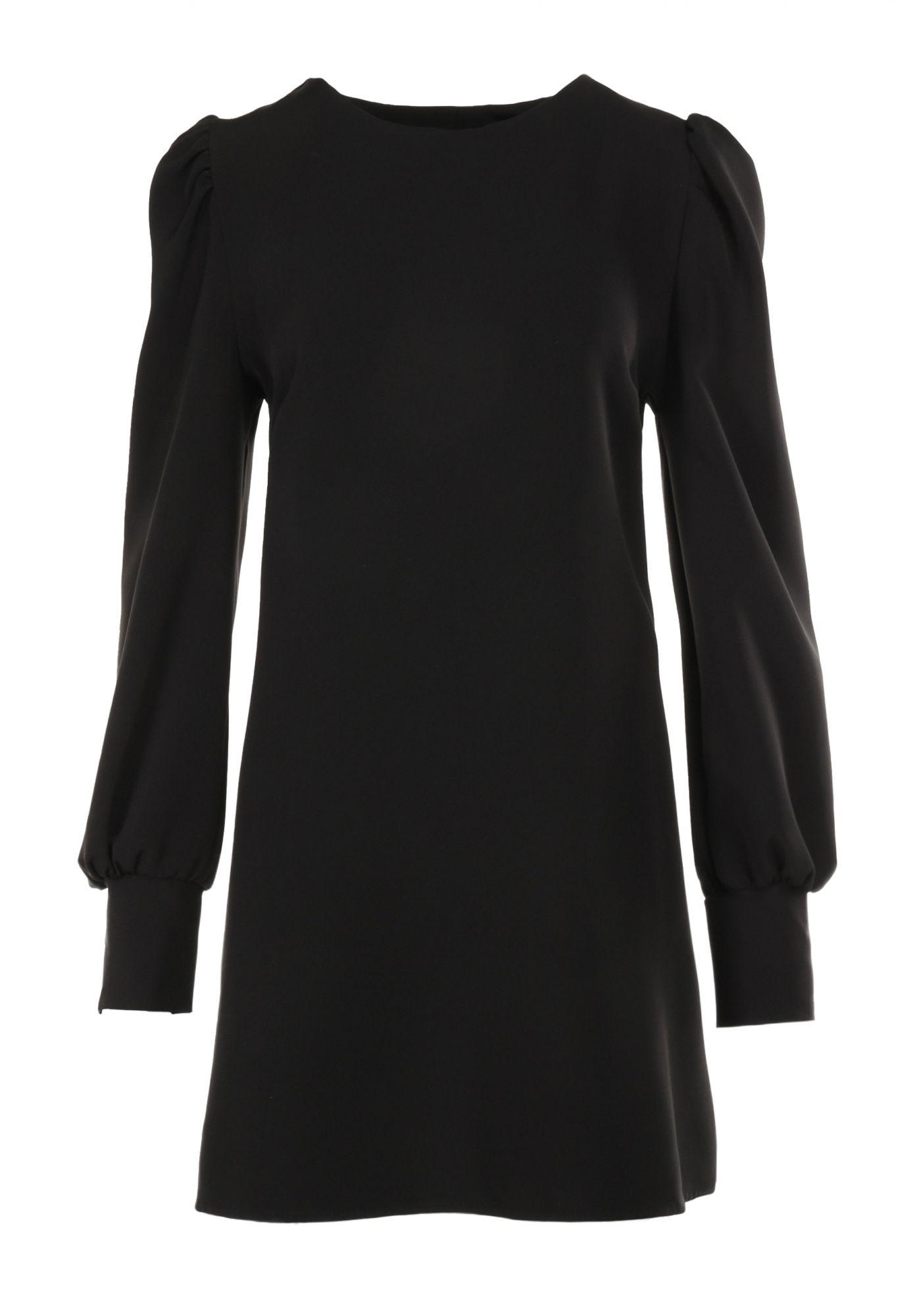 

Born2Be Czarna Sukienka damska S/m Trapezowe Długi