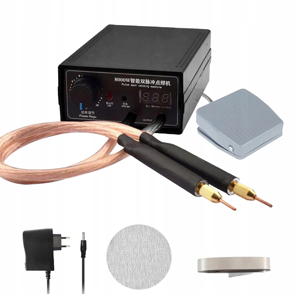 Bodová Svařovací Stroj 8000 W S Led Diodou Pro Svařování Niklových Proužků 1200 A