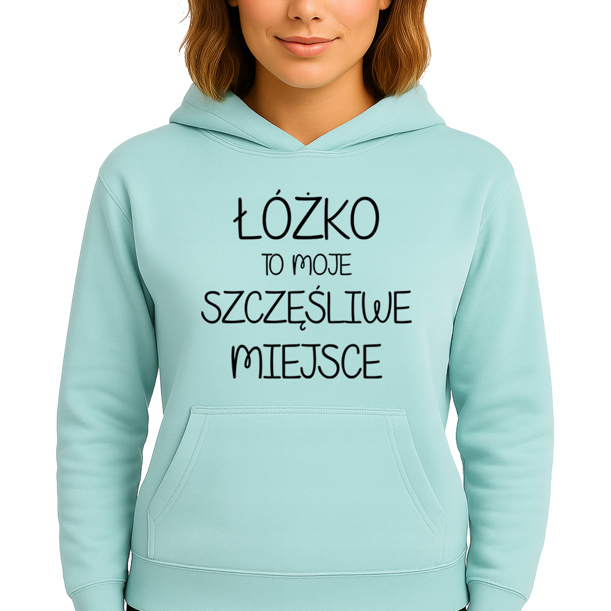 Mikina Mátová Hoodie Kapuce Bavlněná Moje Šťastné Mijesce S