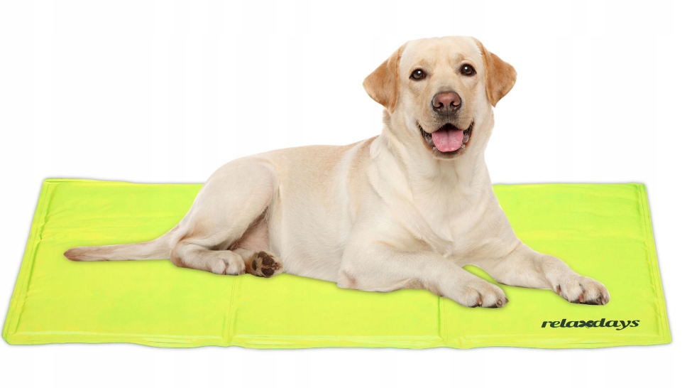 Levně Chladící podložka pro psa 60 x 100 cm Zelená Relaxdays