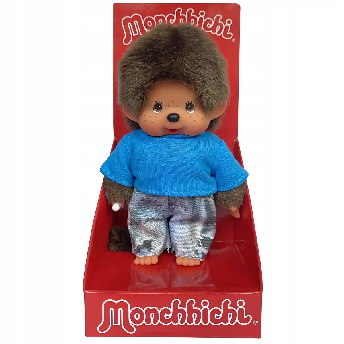 Monchhichi 253852 Małpka Chłopiec w Jeansach 20 cm