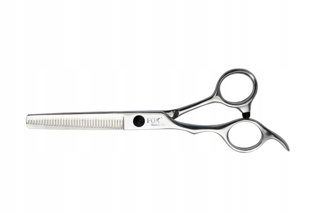 Degażówki do włosów leworęczne jednostronne Fox Student Pro srebrne 5,5"