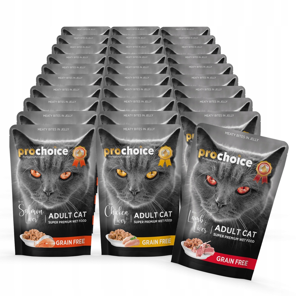 Prochoice Mokré krmivo pro kočky MIX Chutí 30x85 g