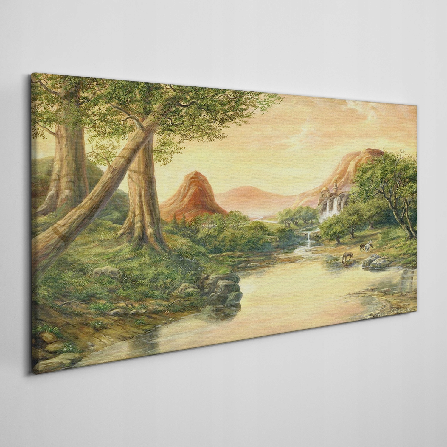 

Obraz płótno Fantasy drzewa góry krajobraz 120x60