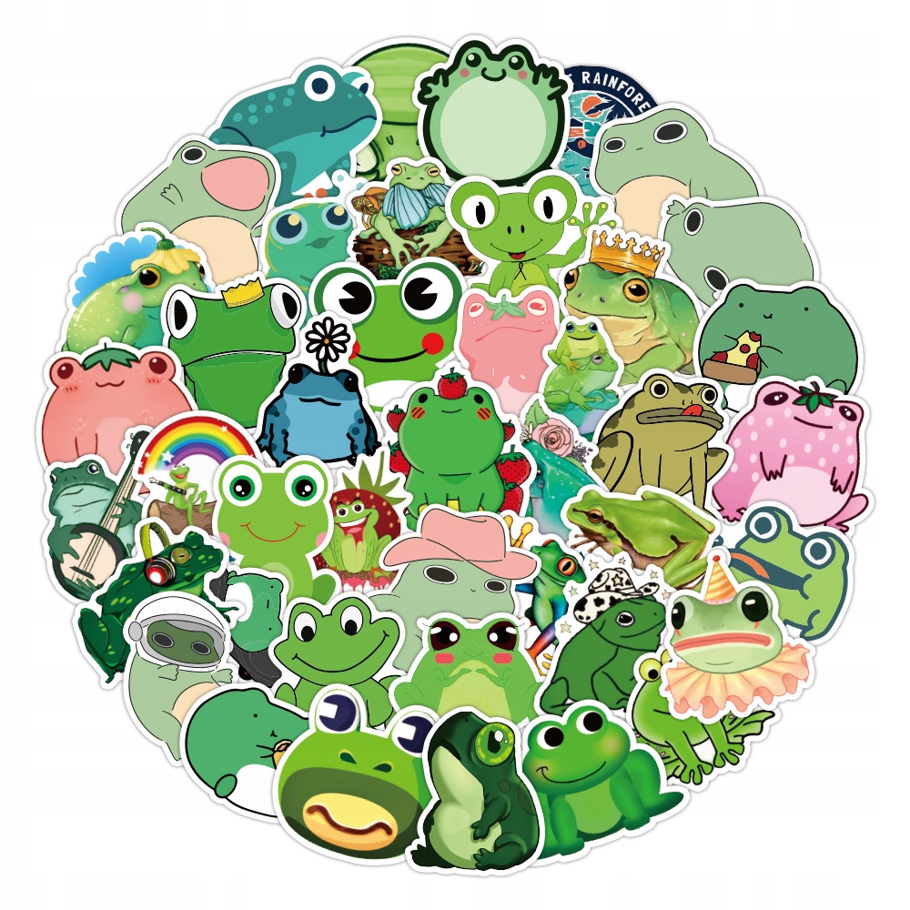 

Naklejki Na Samochód Stickerbomb MIX Żabki 50szt