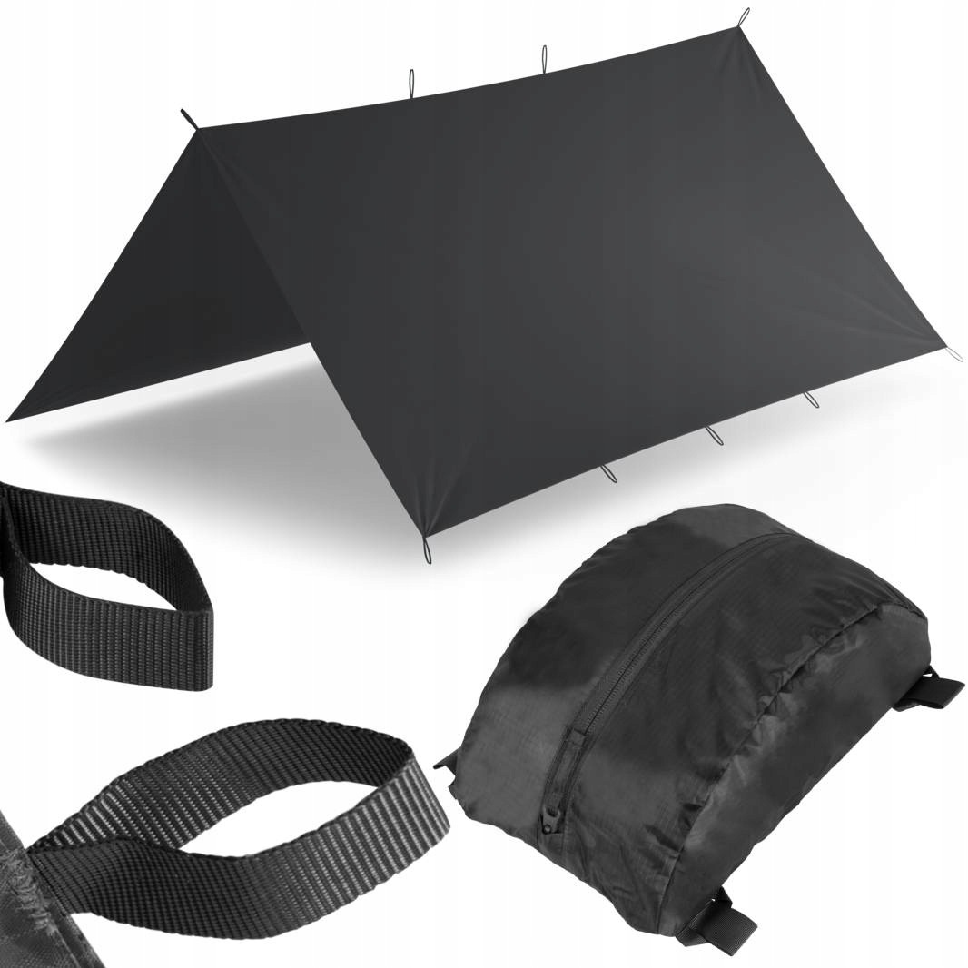 Płachta Biwakowa Helikon Supertarp Polyester Ripstop Shadow Grey 3x3m