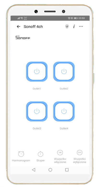 Sonoff 4CH R3 4 kanałowy przełącznik WiFi eWeLink Kod producenta M0802010003