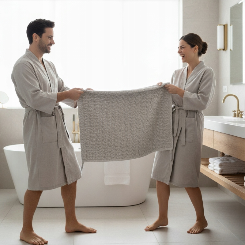 Ręcznik plażowy Kąpielowy Hammam Lniany 70x140cm