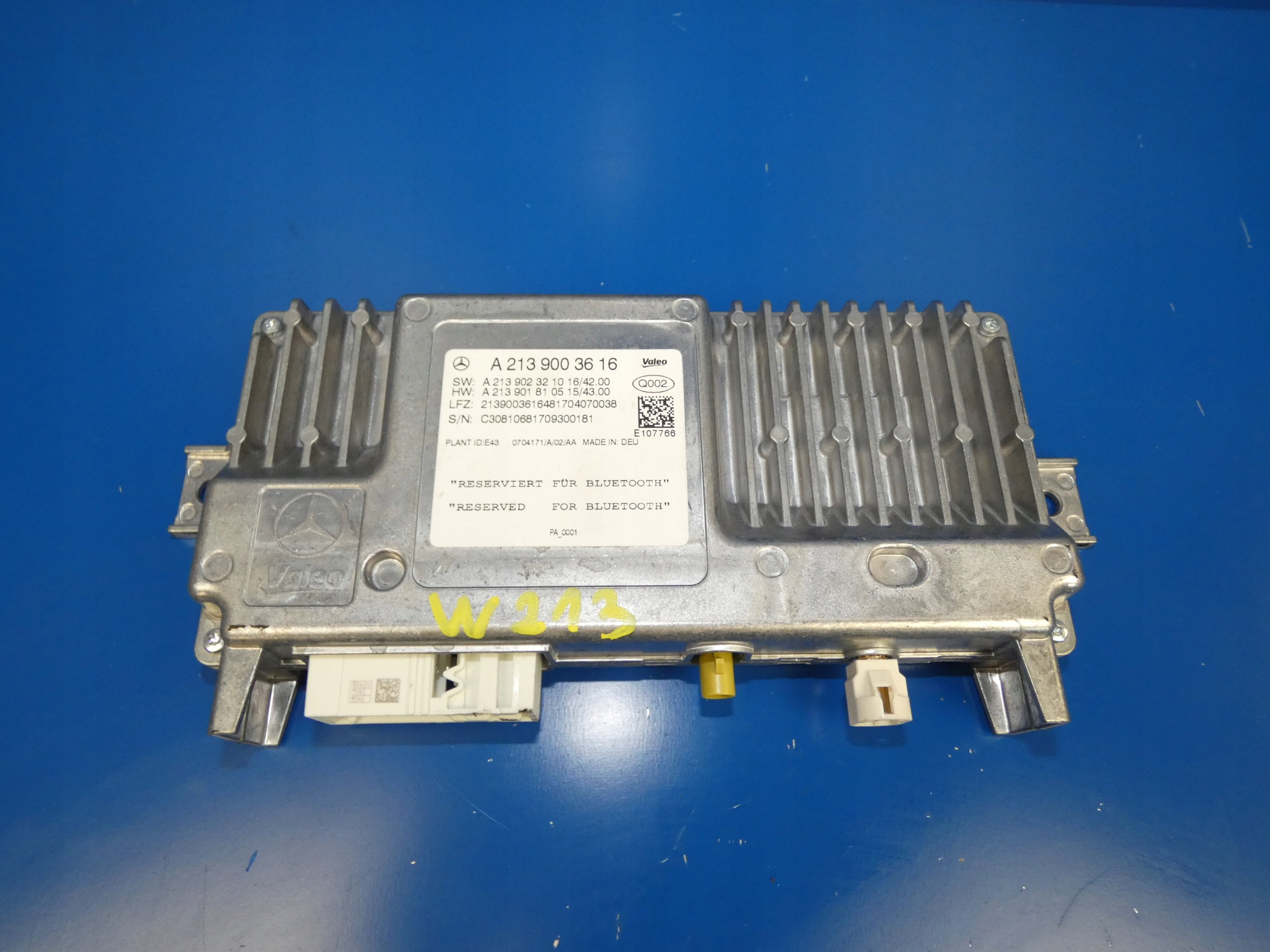 MERCEDES E KLASA W213 module control unit KAMERY