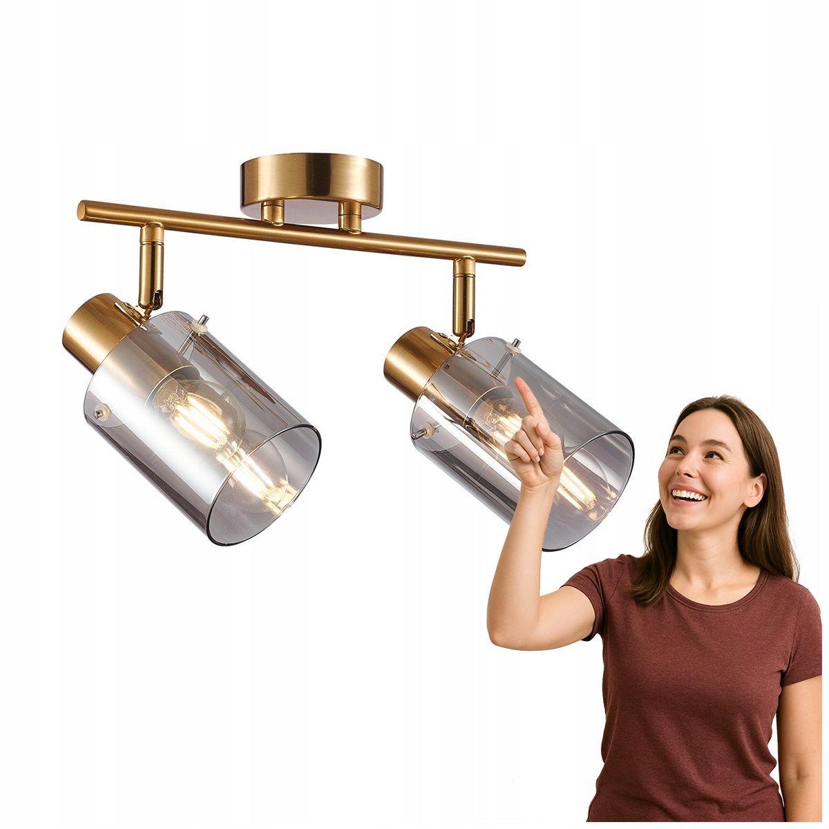Reflektorová lampa Sardo Mosadz 2xE14 Italux