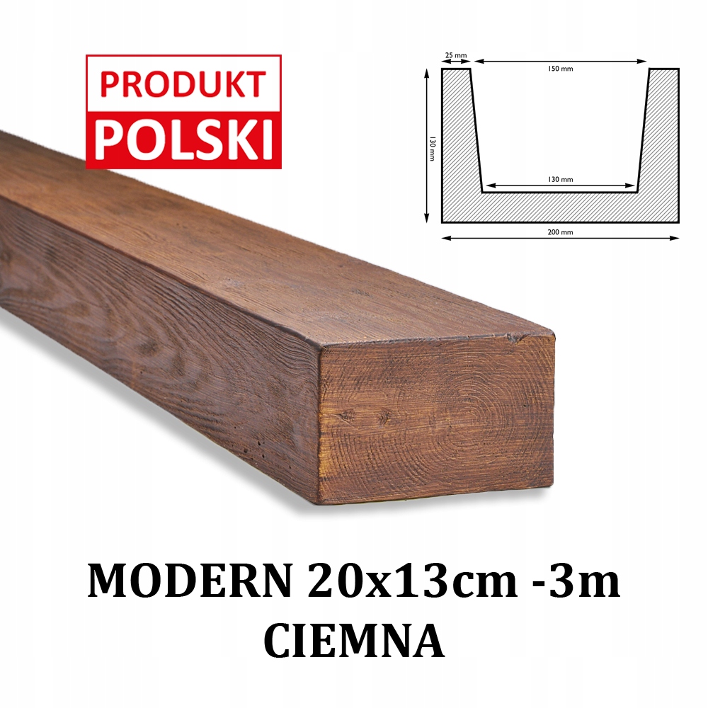 

Belki Rustykalne Belka Modern Imitacja 20x13 3 m