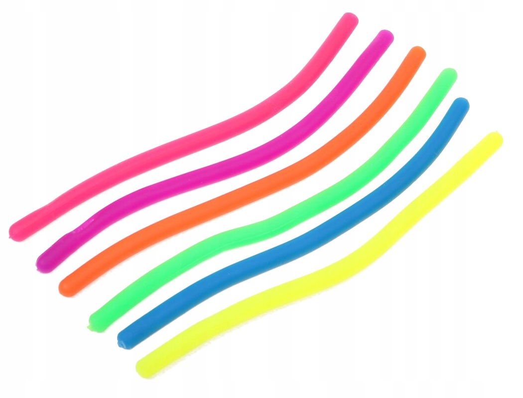 MONKEY NOODLE MAKARON ANTYSTRESOWY FIDGET 6 szt. L DLA DZIECI ANTYSTRES Rodzaj gniotki