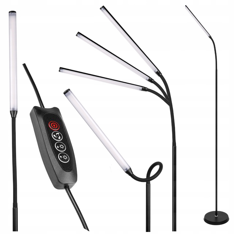 Stojací Led podlahová lampa 8W Cct, stmívatelná, nastavitelná, 3 barvy světla
