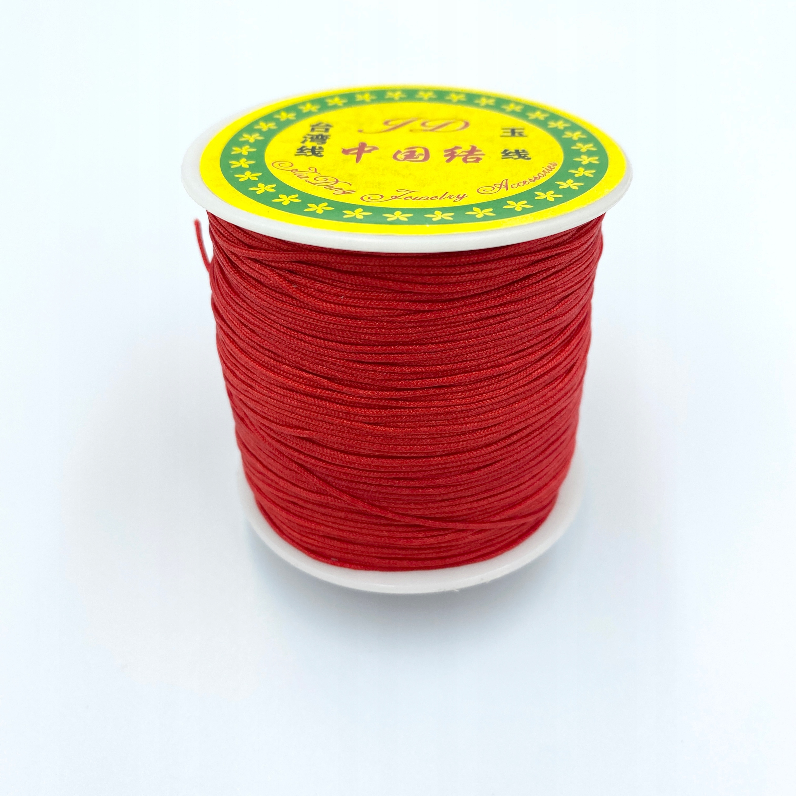 Sznurek nylonowy macrama 0,8 mm Czerwony 5 m