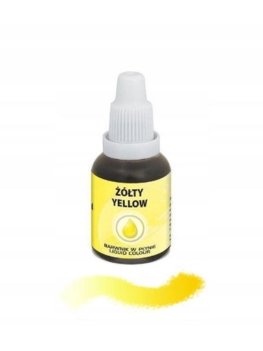 Levně Food Colours Tekuté potravinářské barvivo žluté 20 ml