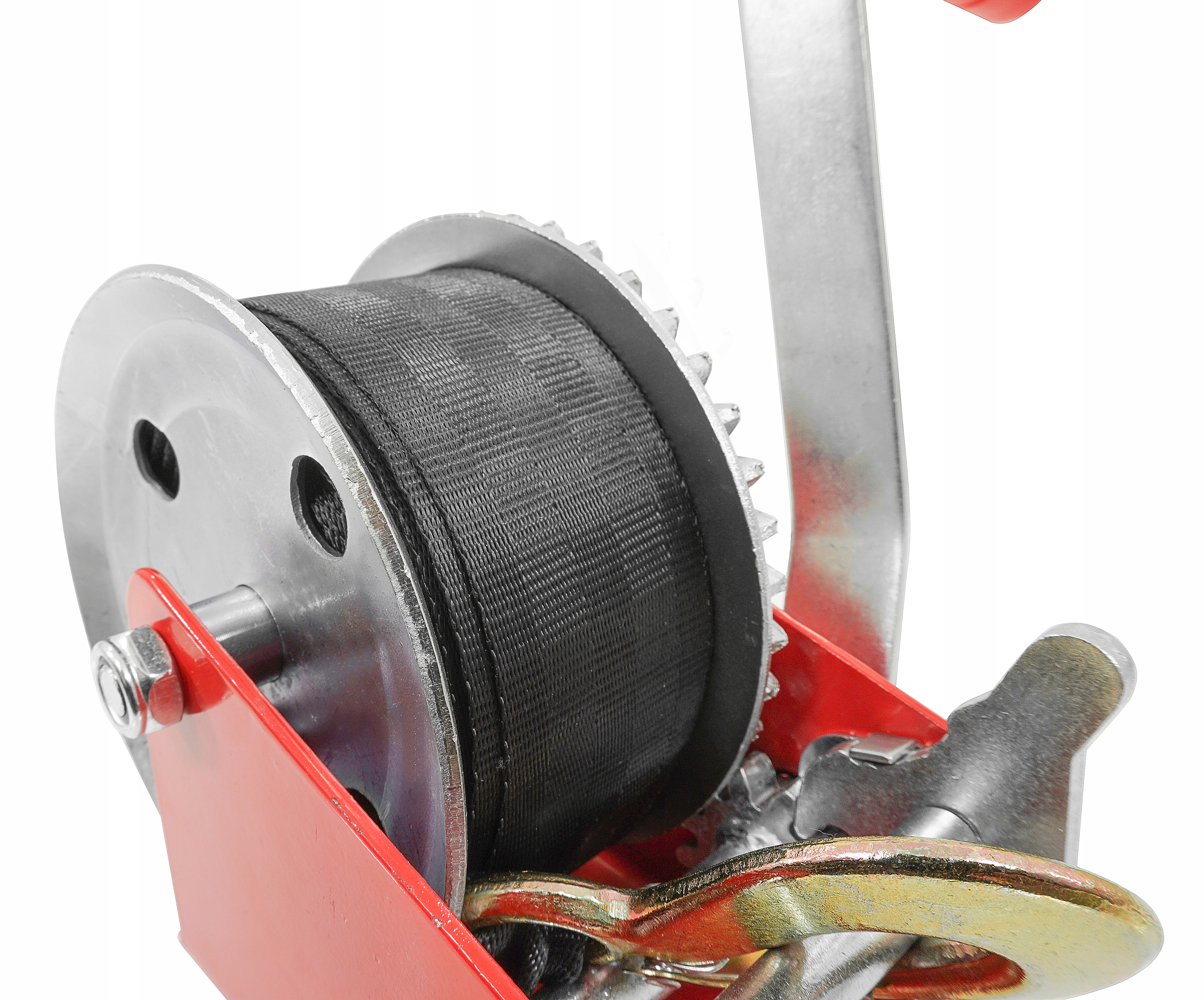 WYCIĄGARKA WCIĄGARKA RĘCZNA KORBOWA TAŚMOWA PASOWA NA KORBĘ 550kg PAS 10m Kod producenta V87247