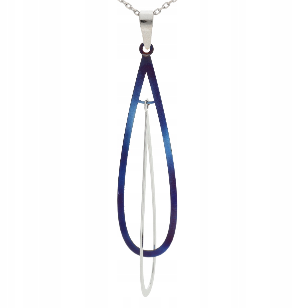 Prostorový přívěsek titan stříbro