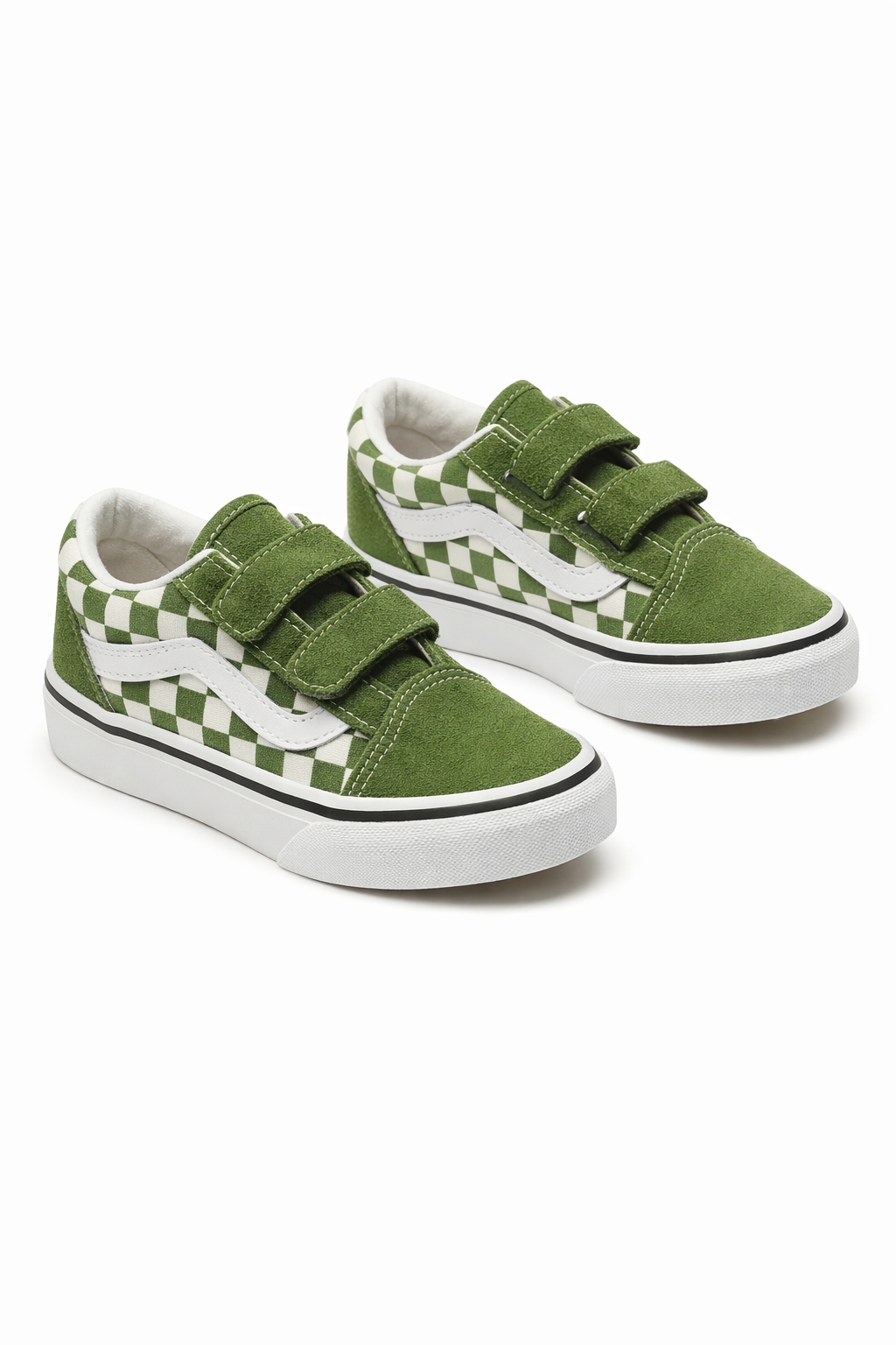 VANS TRAMPKI DZIECIĘCE ZIELONE W KRATKĘ Z RZEPAMI 33 2I3C