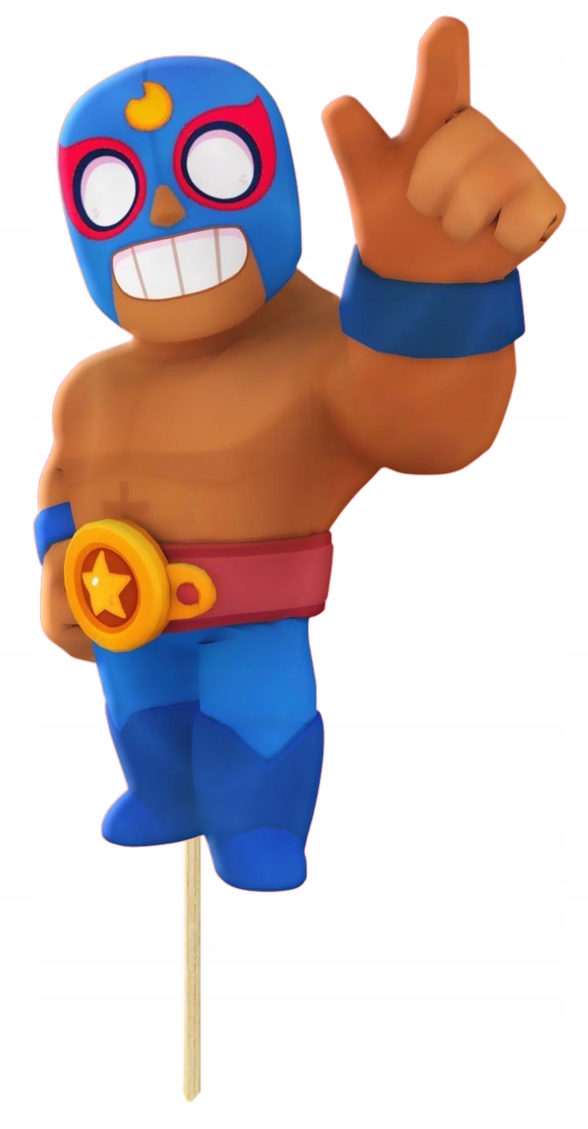 TOPPERY TOPPER NA TORT BABECZKI OZDOBA BRAWL STARS ZADYMIARZE LEON 8szt Szerokość produktu 7 cm