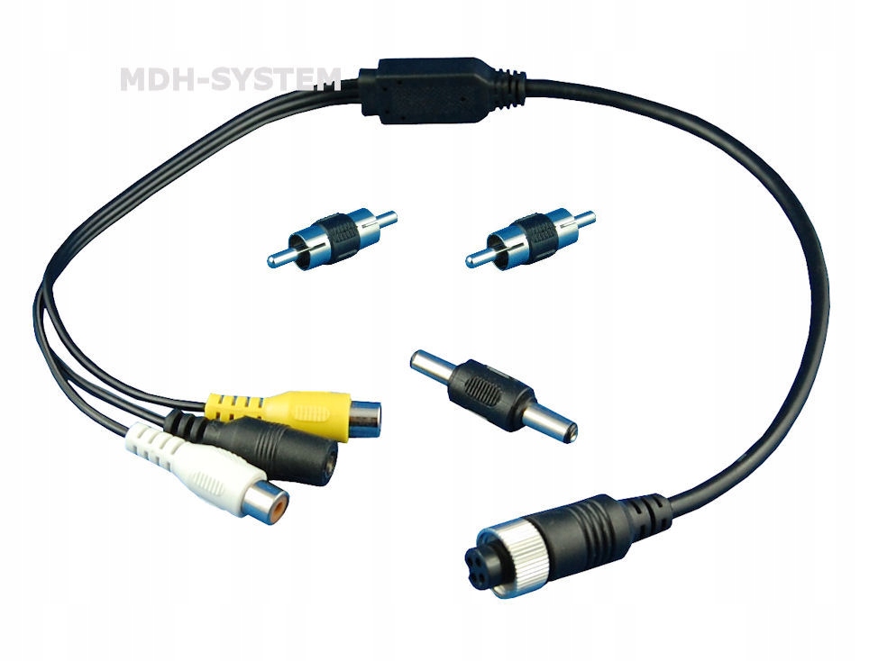 PRZEJŚCIÓWKA ADAPTER REDUKCJA 4PIN M12 4-PIN RCA