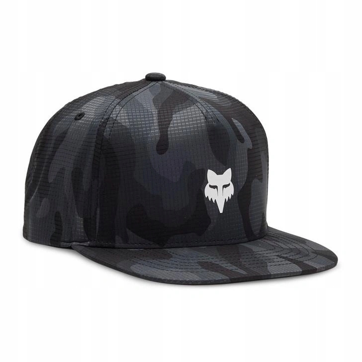 Kšiltovka Fox Head Tech Snapback Black Camo černá