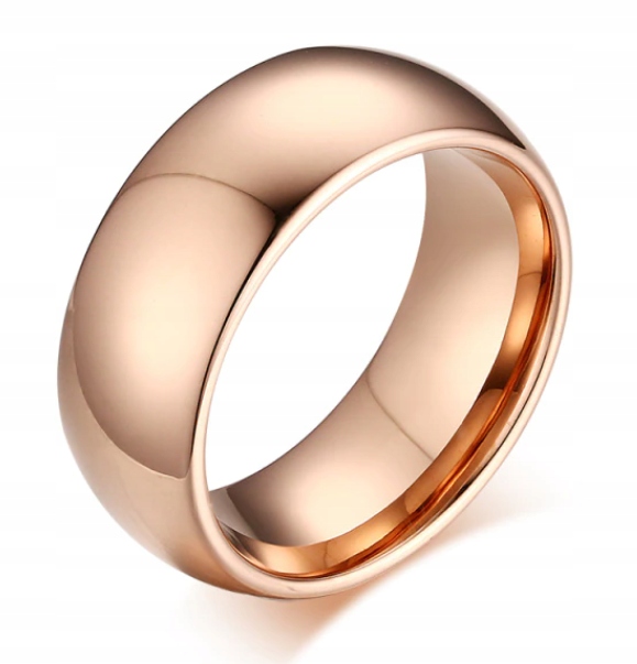 Masivní Růžový Zlatý Snubní Prsten Prstýnek Wolfram R22