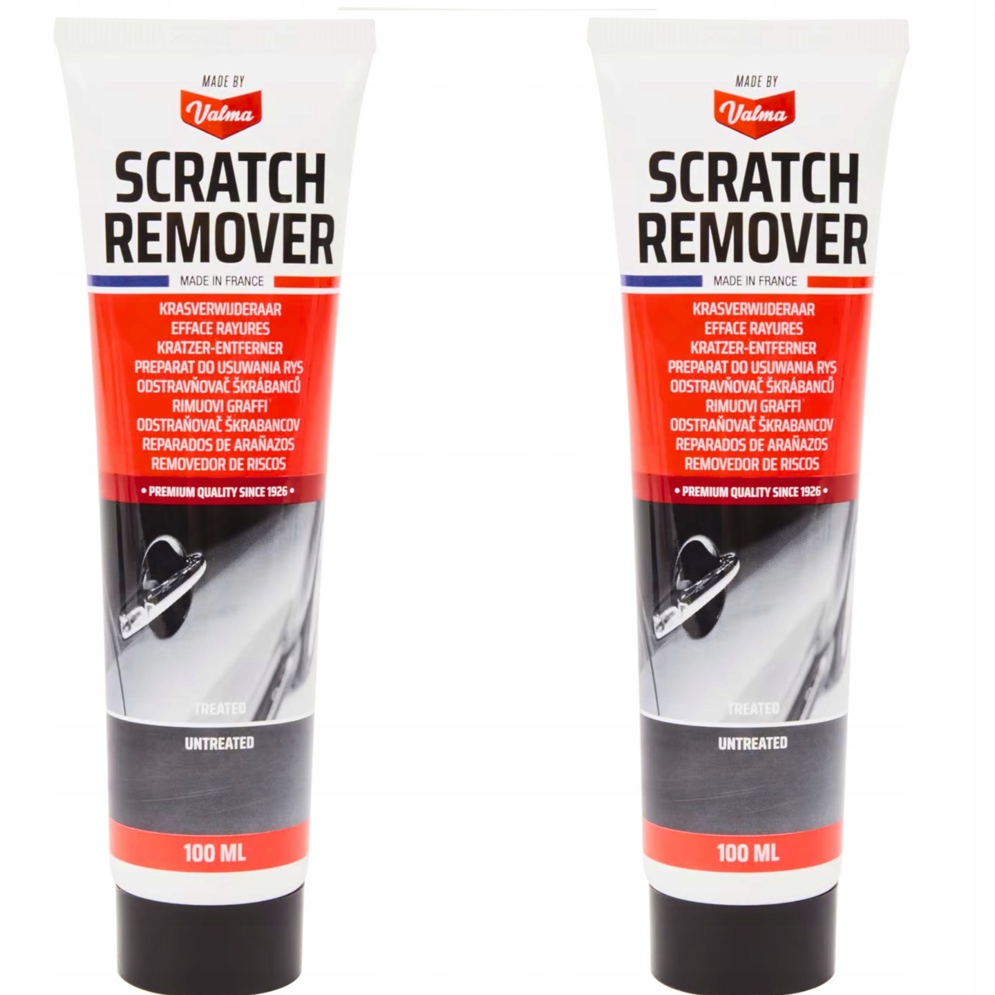 Zestaw Pasta do usuwania rys zarysowań Valma – 100 ml Made In France