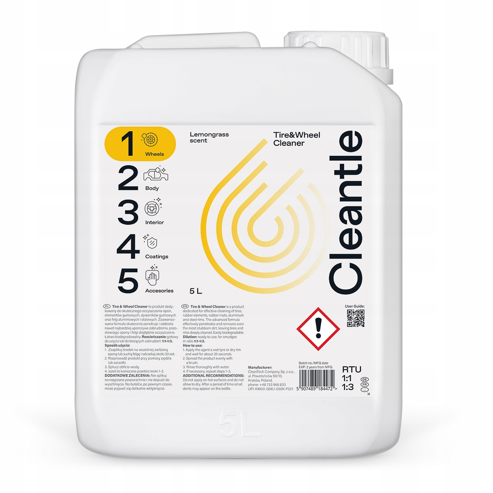 Cleantle Tire&Wheel Cleaner opony, felgi 5l